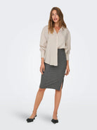 Only ONLZAZIMA Camicia Donna Bianco Antique White 15272523 Antique White ONLY 