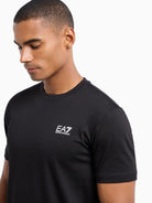 EA7 Emporio Armani T-shirt Core Identity in cotone Pima Uomo Nero 8NPT25 PJVPZ 1200 EA7 EMPORIO ARMANI 