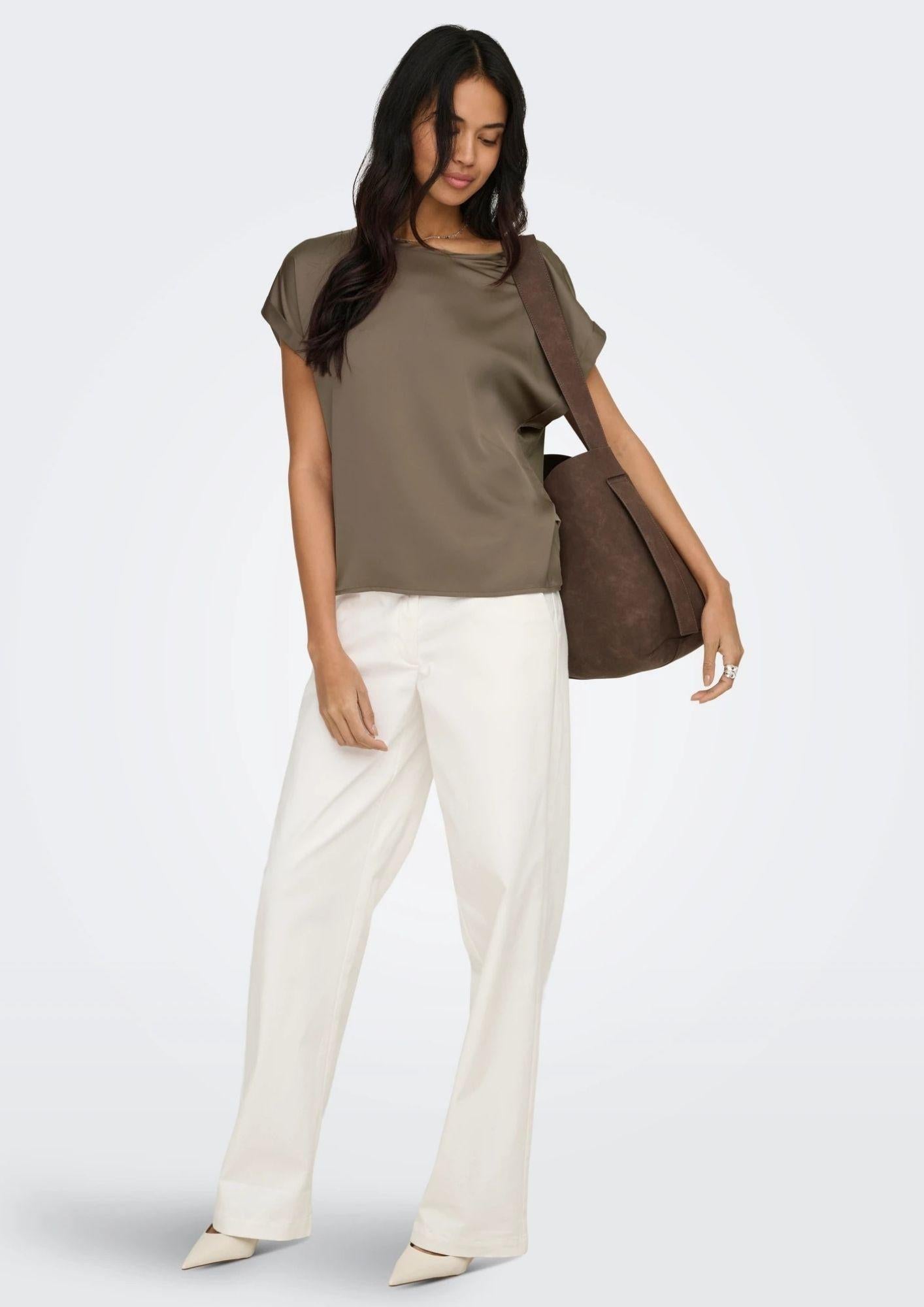 Only Top Donna Lieke Grigio Noce 15303413 Walnut ONLY 