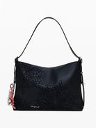 Desigual Borsa effetto pelle ricamata media Donna Nero 25WAXPA0 2000 DESIGUAL 