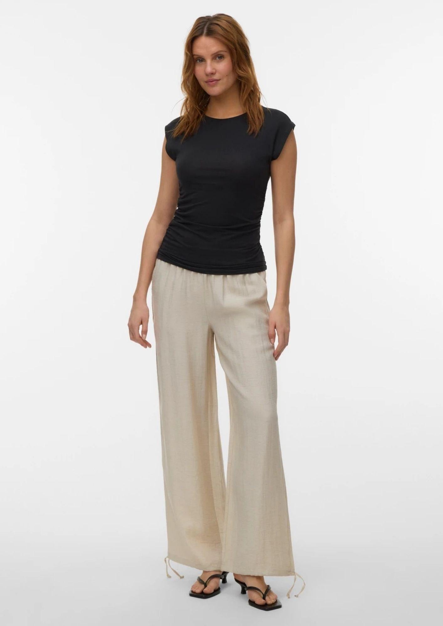 Vero Moda T-Shirt Donna Avasarah Nera 10342876 Black VERO MODA 