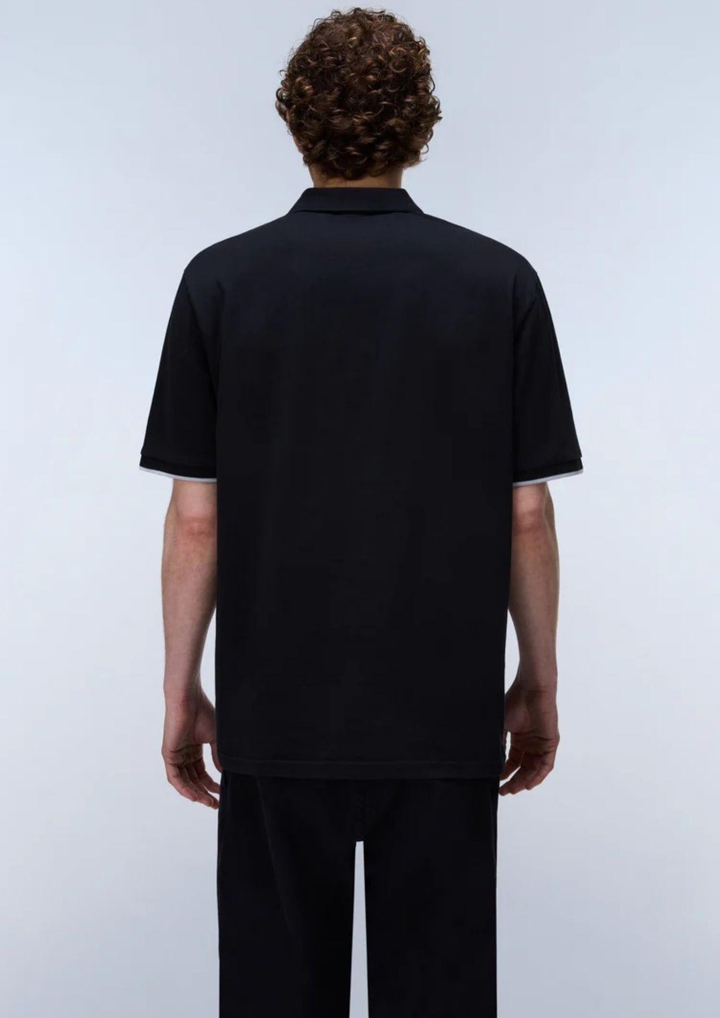 Napapijri Polo Uomo Badge Nera NP0A4GAC 941 NAPAPIJRI 