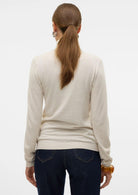 Vero Moda Maglione Donna Iris Beige Chiaro 10320450 Birch W. MELANGE VERO MODA 