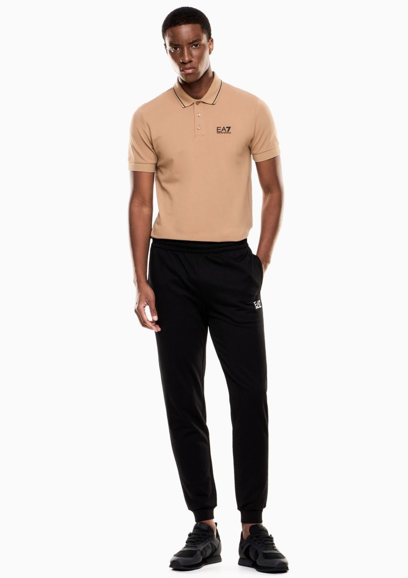 EA7 Emporio Armani Polo Uomo Beige 8NPF16 PJVUZ U6167 EA7 EMPORIO ARMANI 