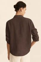 Emme Marella Camicia Donna Emigirello Marrone 2615111122200 005 EMME MARELLA 