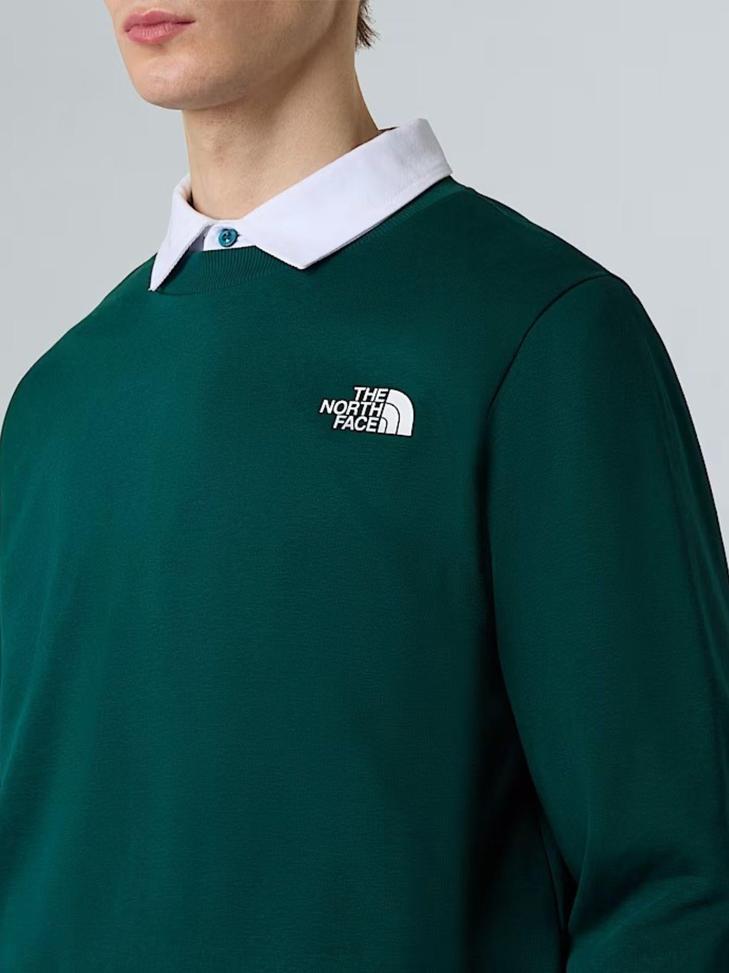 The North Face Felpa Uomo Simple Dome Verde Caccia NF0A89FB 1KI THE NORTH FACE 