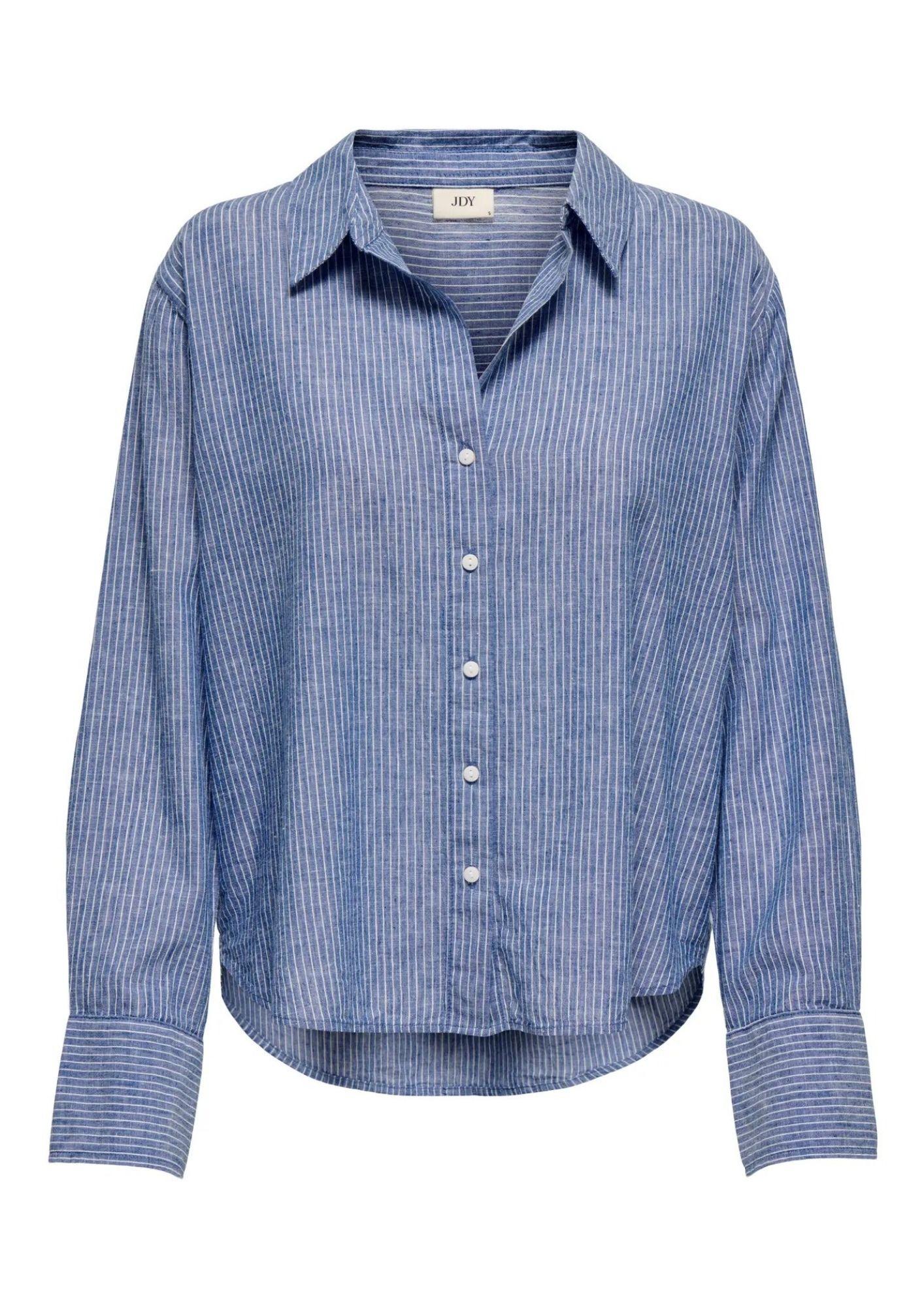 Jacqueline De Yong Camicia Donna Mila Blu Righe Bianche 15345487 Star Sapphire CLOUD DANCER JACQUELINE DE YONG 
