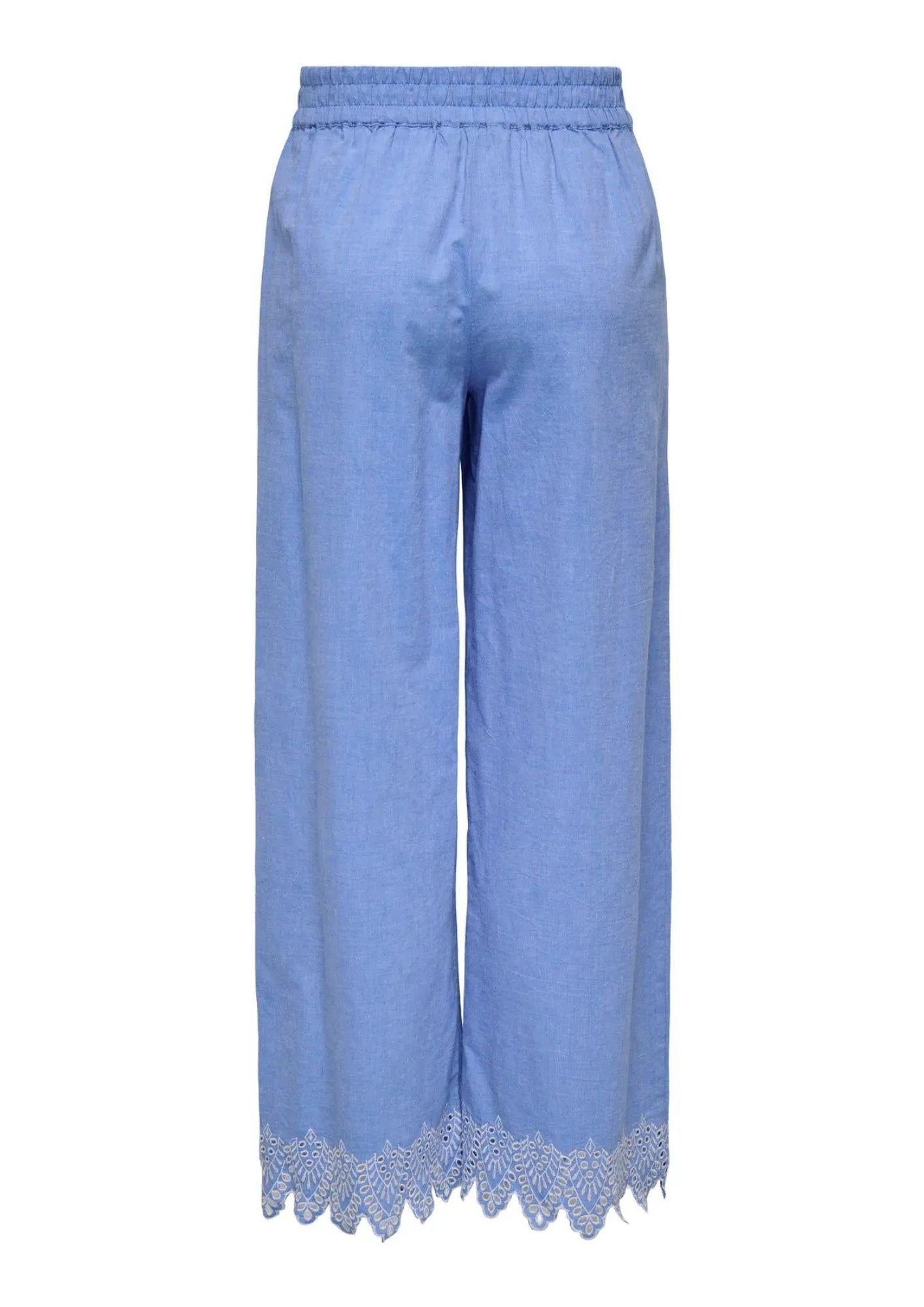 Only Pantalone Donna Paula Blu 15343184 Blue Bonnet ONLY 