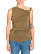 Diana Gallesi Canotta Donna Verde Militare G061R000671N 25 DIANA GALLESI 