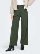 Jacqueline De Yong Pantaloni Donna Wide Fit Kambaba Jdygeggo 15208430 Kambaba BLACK BUTTONS JACQUELINE DE YONG 