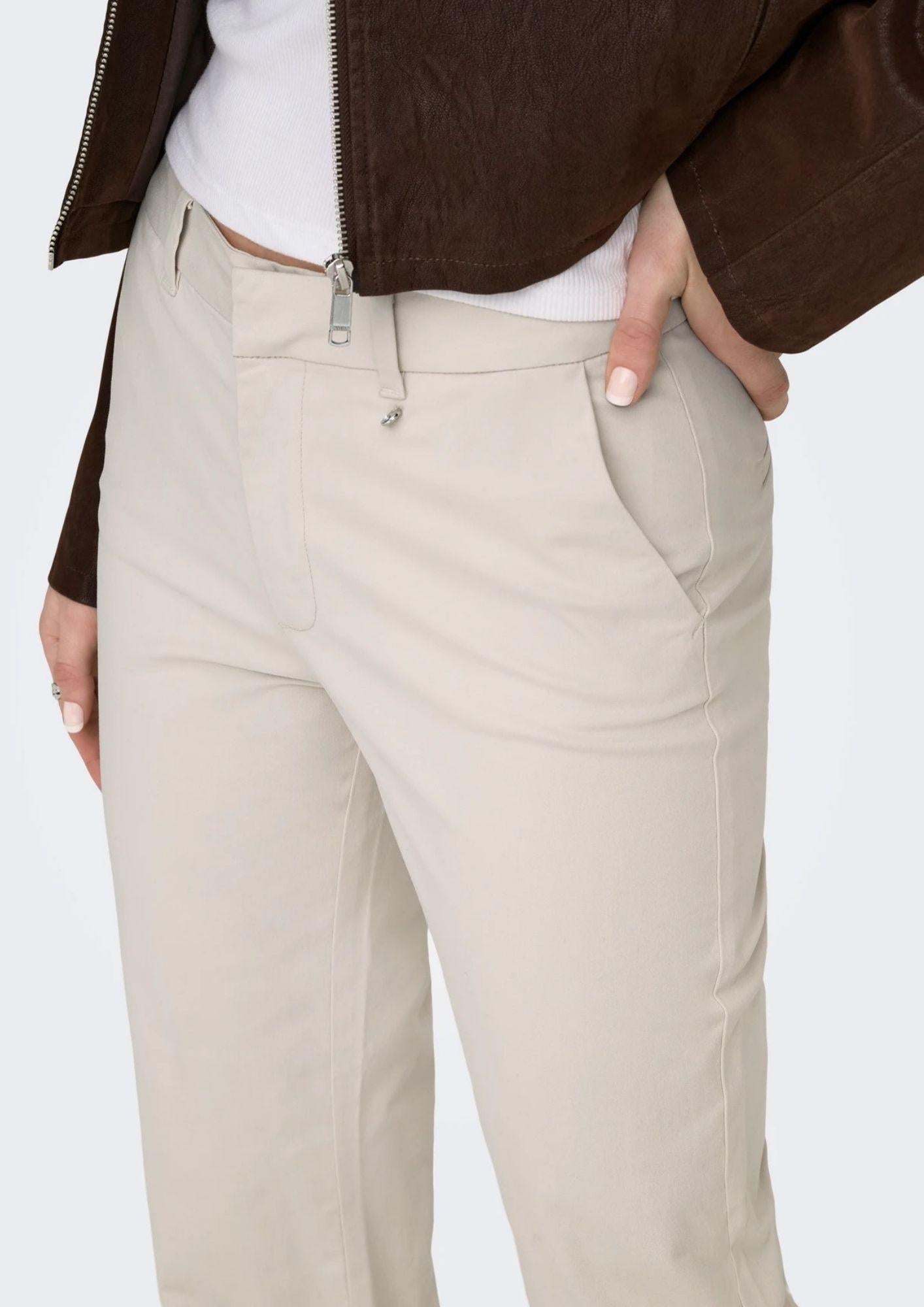 Only Pantalone Donna Stella Grigio Pomice 15364098 Pumice Stone ONLY 