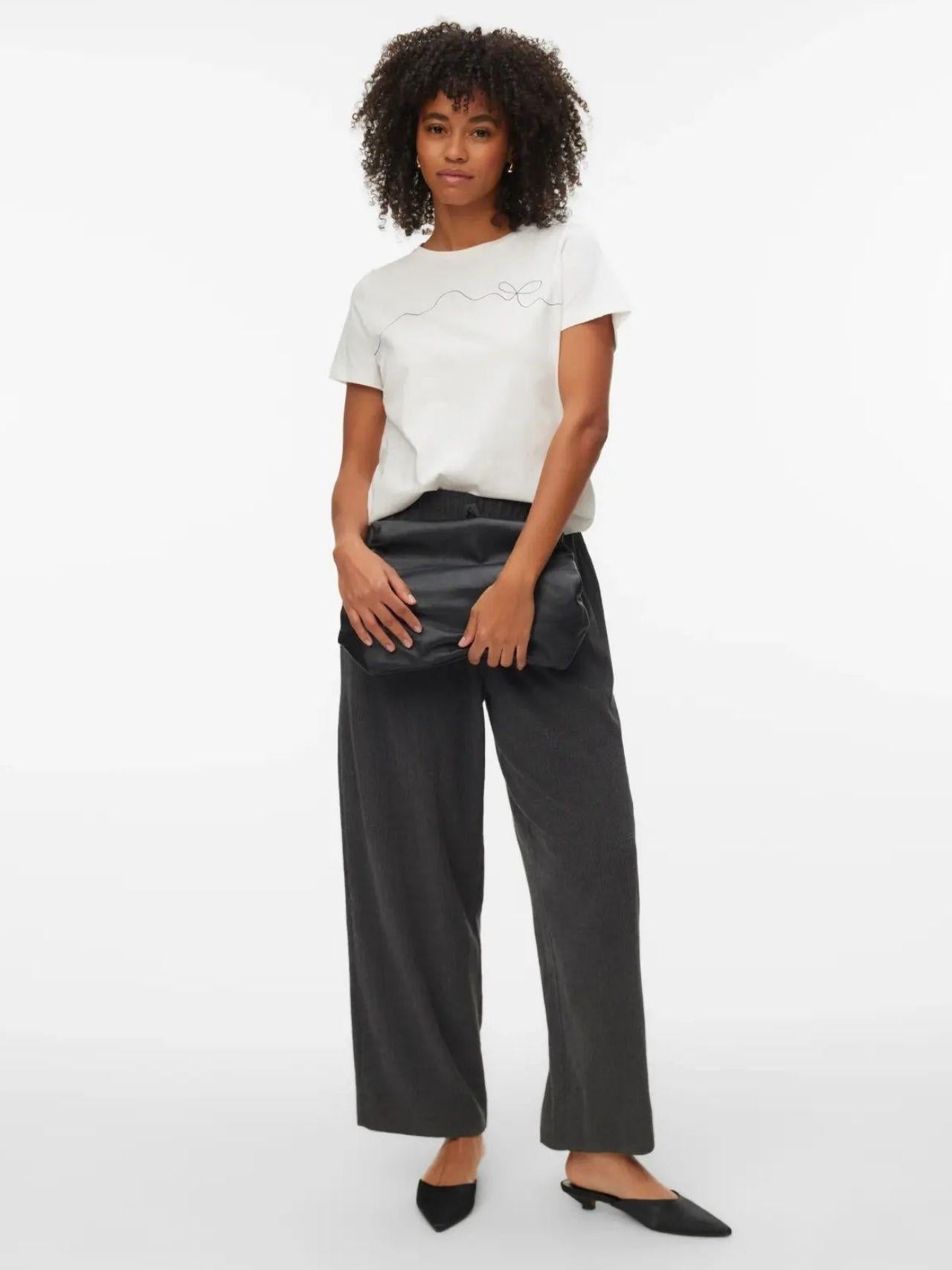  10340971 Snow White BLACK BOW VERO MODA 