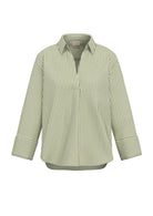 Emme Marella Blusa Donna Emmadorno Verde Righe Bianche 2615111091200 008 EMME MARELLA 