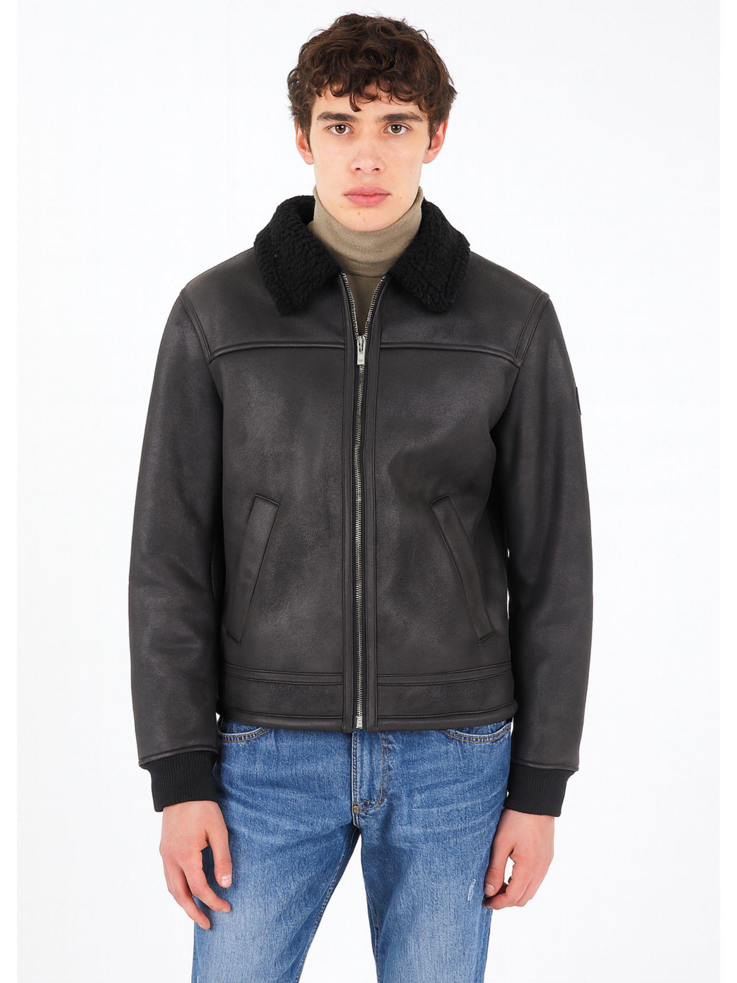 MClassics Giubbino Uomo Aviatore Shearling Nero P9340024 NERO MCLASSICS 