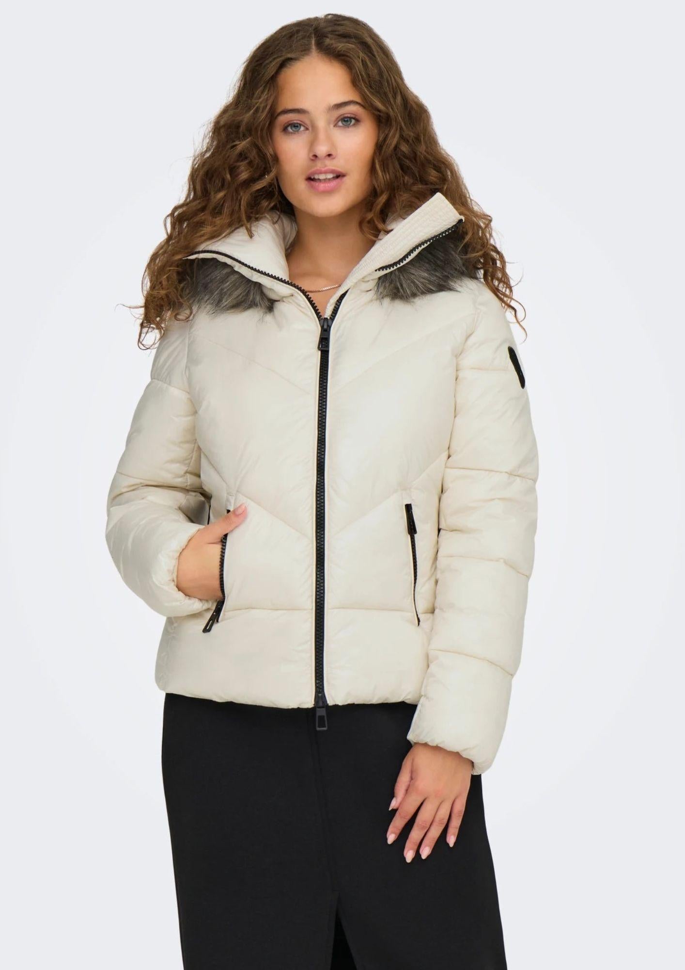 Giubbino Donna Only Onlfever Bianco 15322003 Birch ONLY 