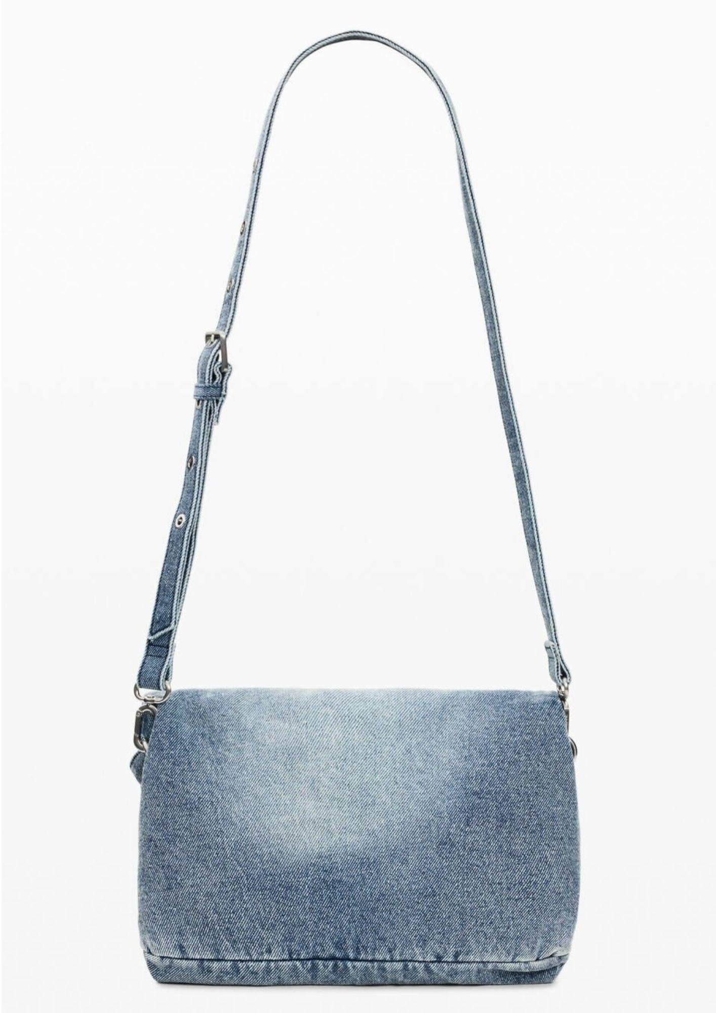 Desigual Borsa Donna Bag Half Logo Denim Venecia 4.0 Denim Chiaro 26SAXD28 5005 DESIGUAL 