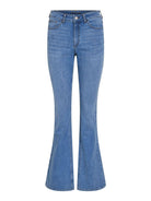 Vila Pantaloni a Zampa Donna Light Blue Vibetty 14105100 Light Blue Denim VILA 