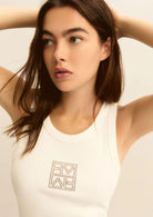 Emme Marella Canotta Donna Emmsesamo Bianca e Testa di Moro 2615941041200 002 EMME MARELLA 