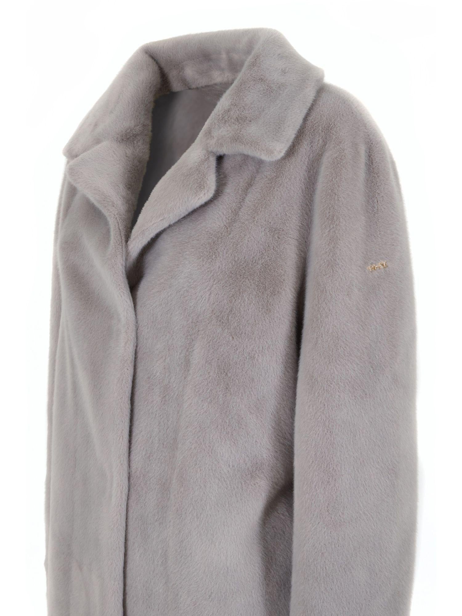 Yes Zee Cappotto Donna Reversibile Grigio Chiaro O027 KV00 0846 YES ZEE 