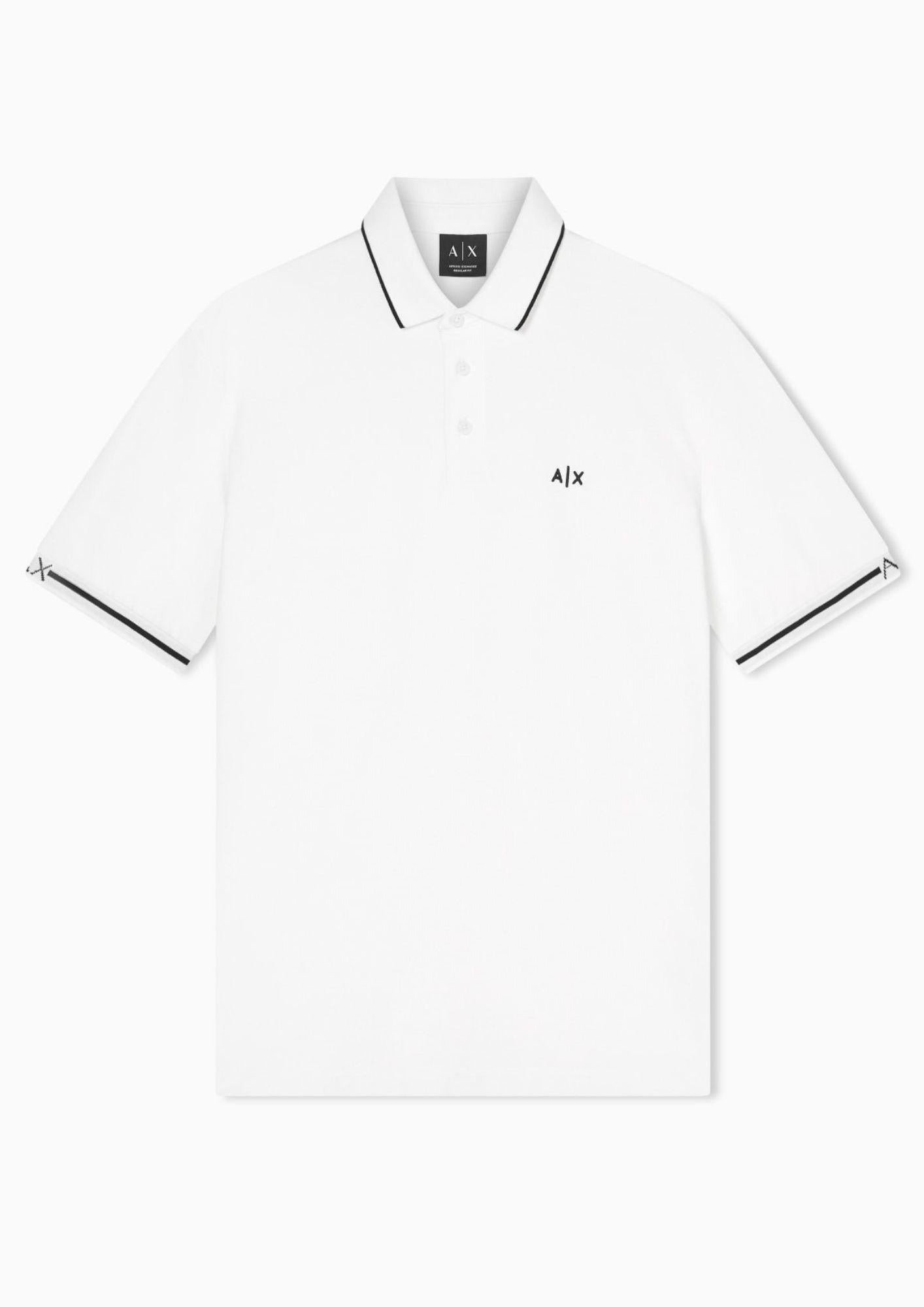 Armani Exchange Polo Uomo Bianca XM002356 AF13026 U0009 ARMANI EXCHANGE 