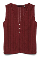 Vero Moda Gilet Donna Ea Bordeaux 10329354 Syrah VERO MODA 