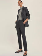 Emme Marella Pantalone Donna a sigaretta in jersey Chinos Antracite 2525786061200 006 EMME MARELLA 