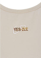 Yes Zee T-Shirt Donna Girocollo Bianco Gesso T257 S700 0107 YES ZEE 