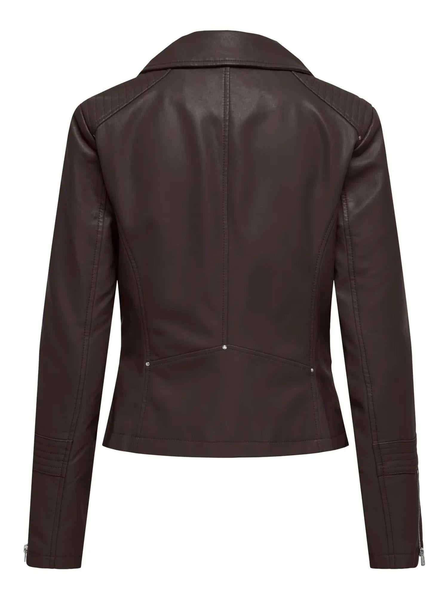 Only ONLGEMMA Giacca in finta pelle Donna Chocolate Torte 15153079 Chocolate Torte ONLY 