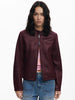 Desigual Giacca effetto pelle combinata Donna Rosso