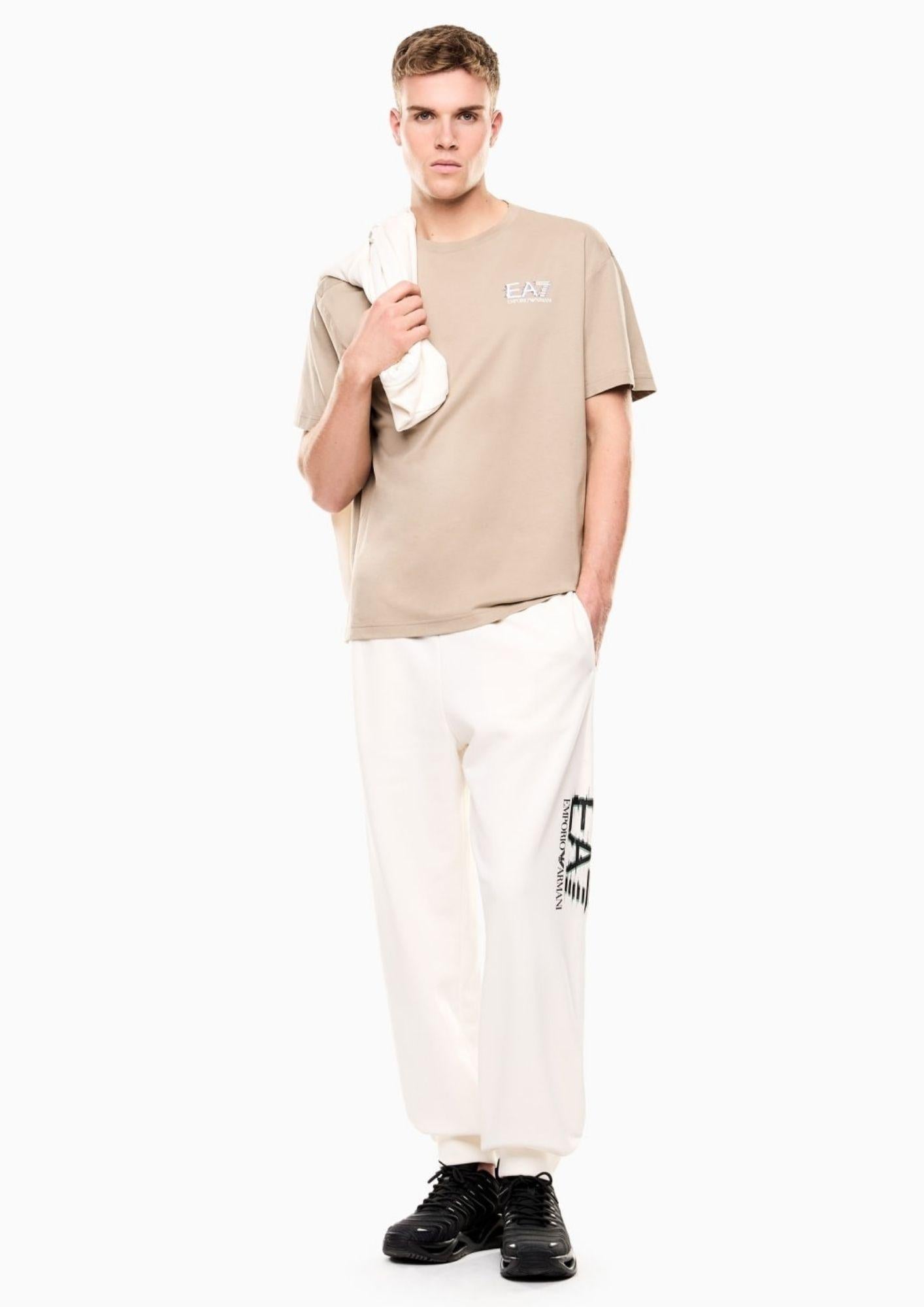 EA7 Emporio Armani T-Shirt Uomo Beige 7M001327 AF17789 U6167 EA7 EMPORIO ARMANI 