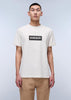 Napapijri T-Shirt Uomo Box Logo Bianco Latte
