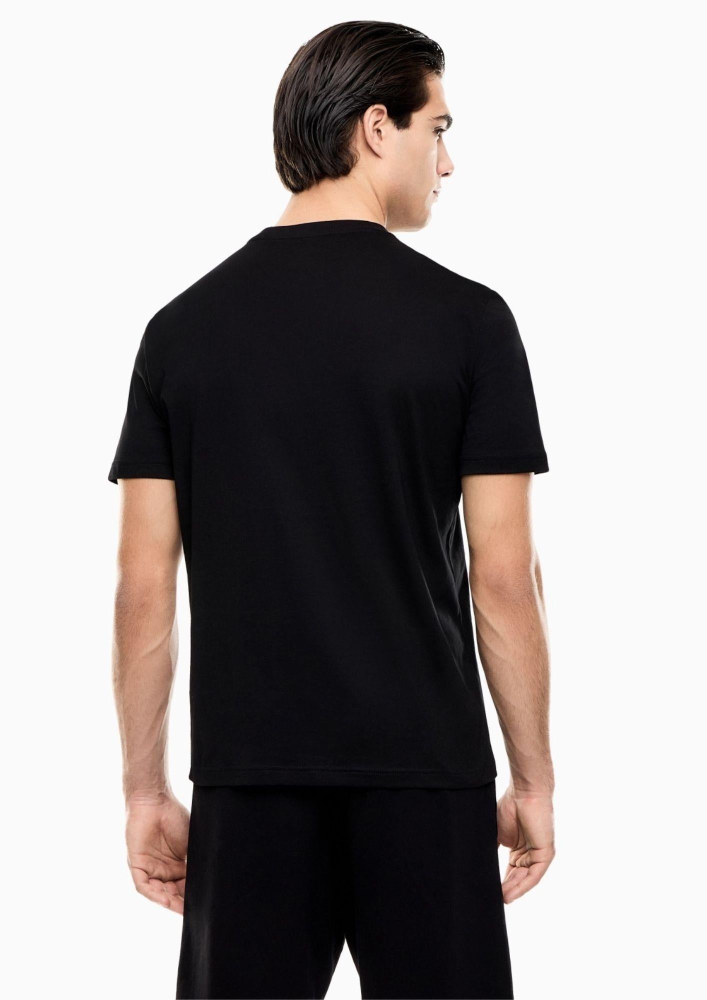 EA7 Emporio Armani T-Shirt Nera 7M001307 AF10375 UC001 EA7 EMPORIO ARMANI 