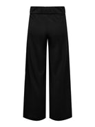 Jacqueline De Yong Pantaloni A Gamba Larga Donna Geggo Wide Leg Fit Nero 15208430 Black BLACK BUTTONS JACQUELINE DE YONG 