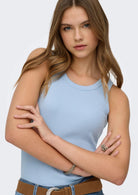 Only Canottiera Donna Val Azzurro 15371705 Soft Chambray ONLY 