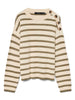 Vero Moda Pullover Donna Saba Bianco Panna e Verde