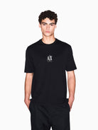 Armani Exchange T-Shirt con logo ricamato Uomo Nero XM000363 AF12308 UC001 ARMANI EXCHANGE 