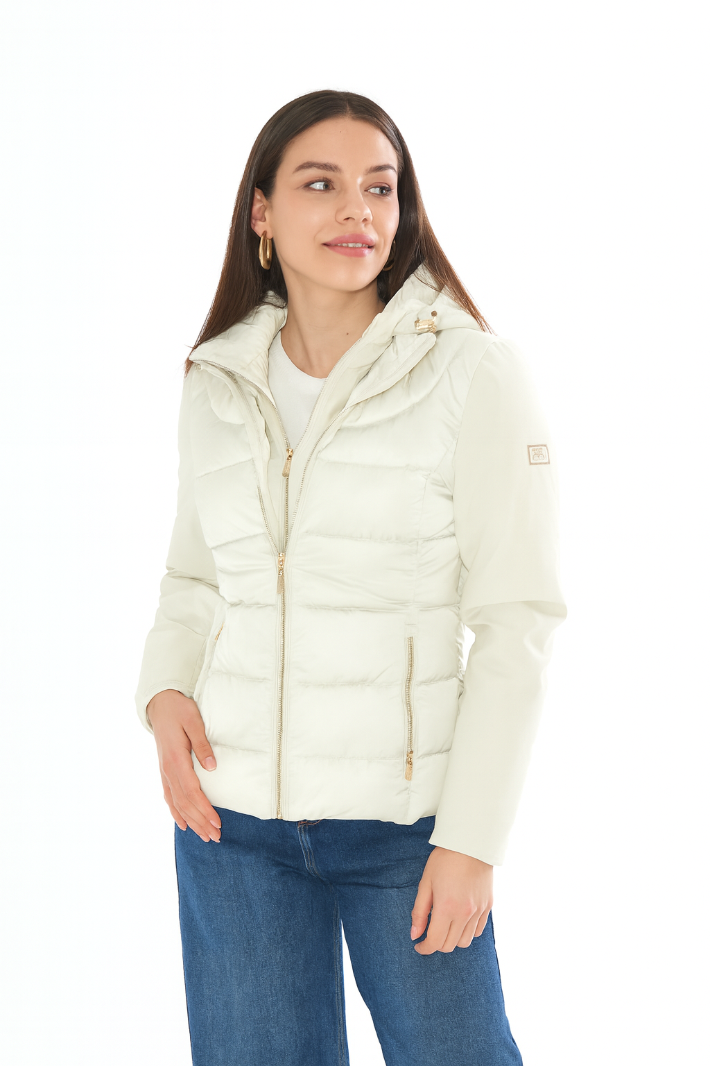 Yes Zee Giubbino Donna Avorio J045 M800 0157 YES ZEE 