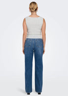 Only Canotta Donna Easy Grigio Chiaro 15315571 Light Grey Melange ONLY 