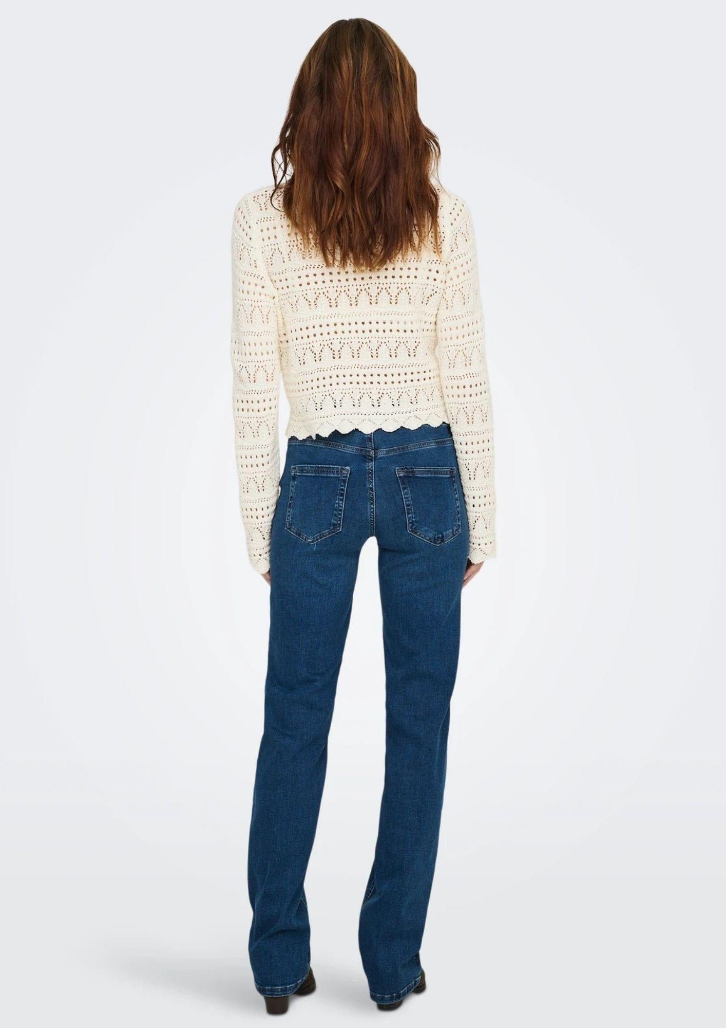 Only Pullover Donna Elke Bianco 15363049 Birch ONLY 