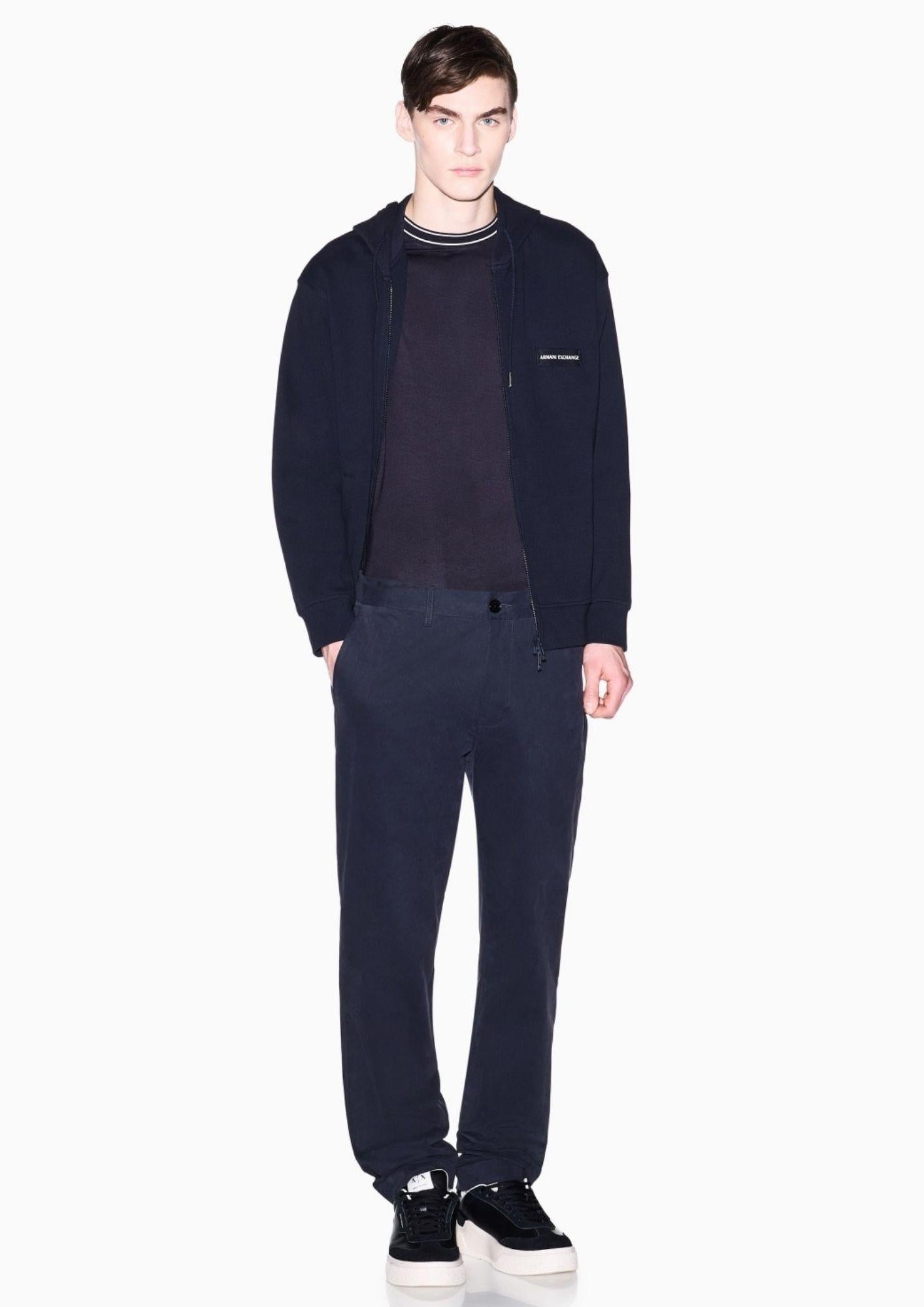 Armani Exchange Felpa Uomo Blu Navy XM002352 AF21869 UB101 ARMANI EXCHANGE 