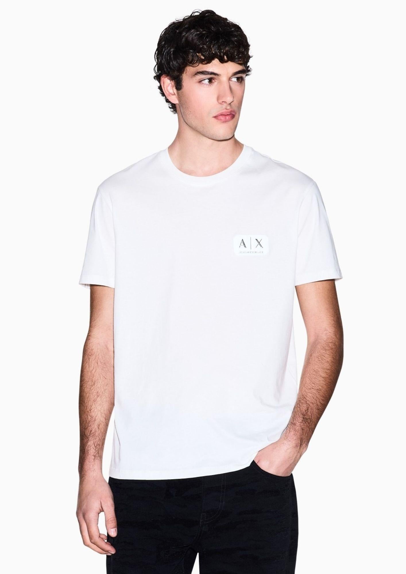 Armani Exchange T-Shirt Uomo Bianca XM002178 AF12308 U0009 ARMANI EXCHANGE 