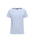 Emme Marella T-Shirt Donna Congo Celeste a Righe