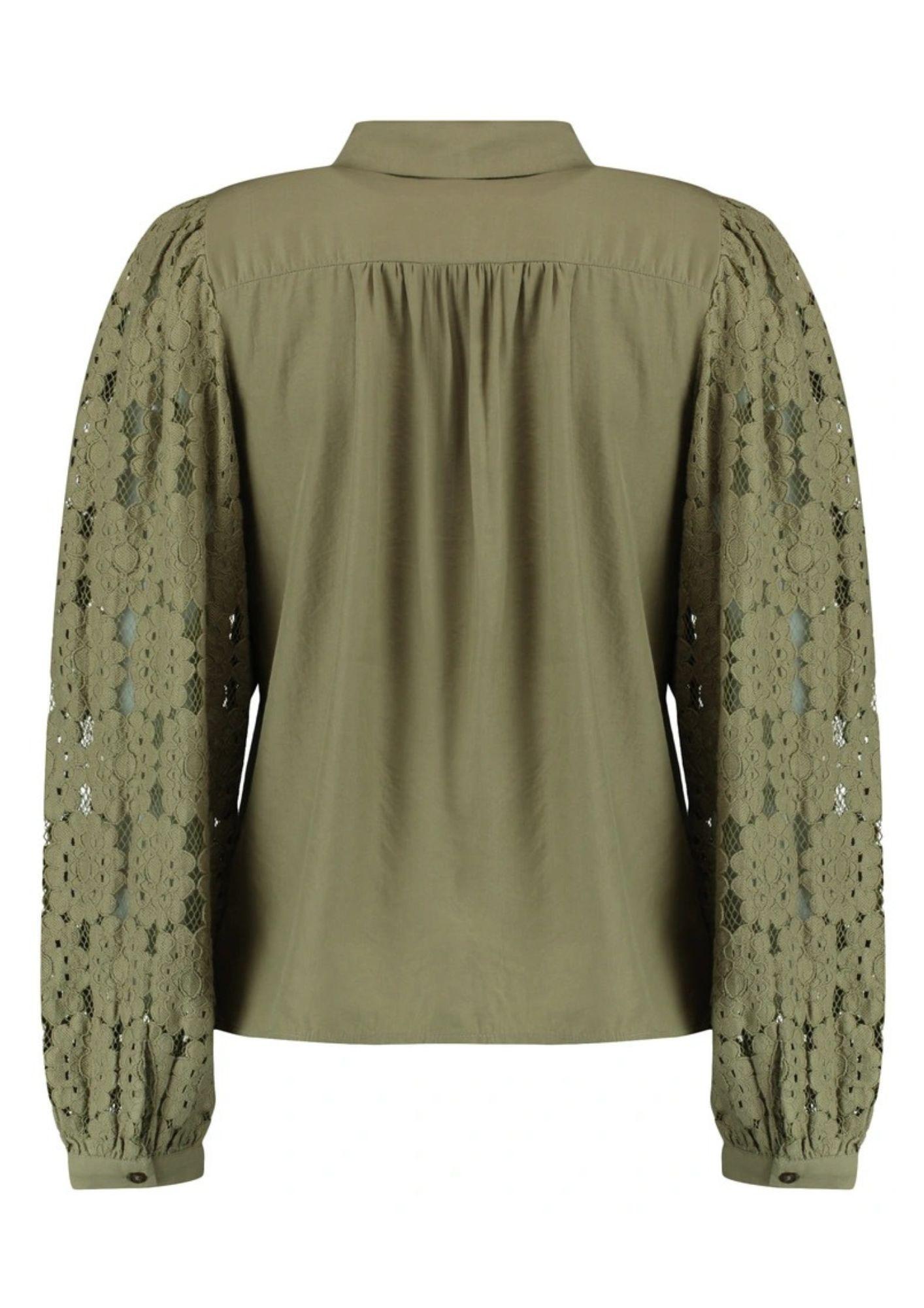 Vero Moda Camicia Donna Fabena Verde 10332693 Mermaid TONE IN TONE LACE VERO MODA 