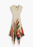 Desigual Vestito Donna Vestbrusheslacroix Ecru 26SWVK39 1001 DESIGUAL 