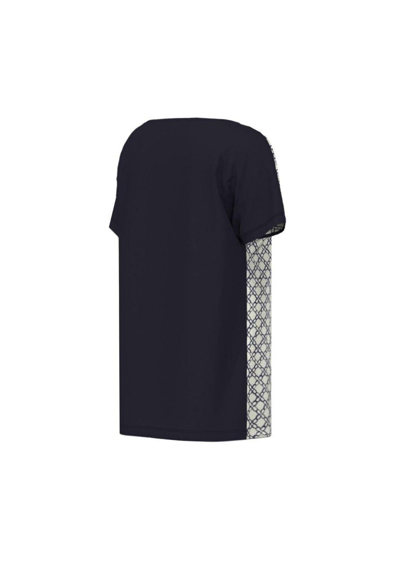 Emme Marella Camicia Donna Emmsansa Bianco Burro e Blu 2615111071200 001 EMME MARELLA 