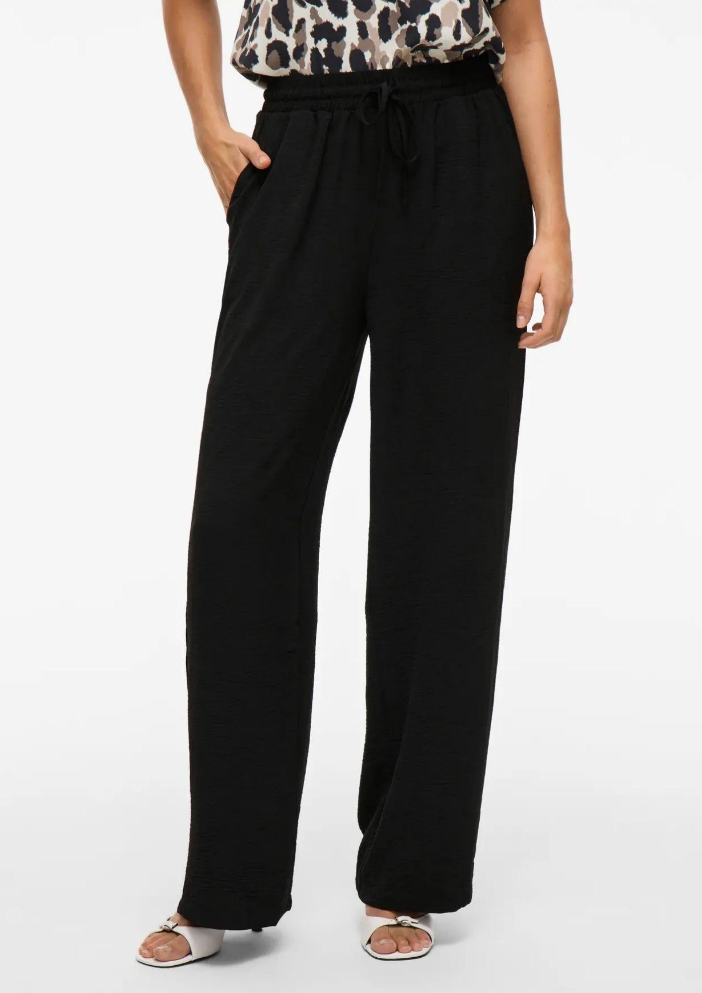 Vila Pantalone Donna Vijosa Nero 14100308 Black Beauty VILA 