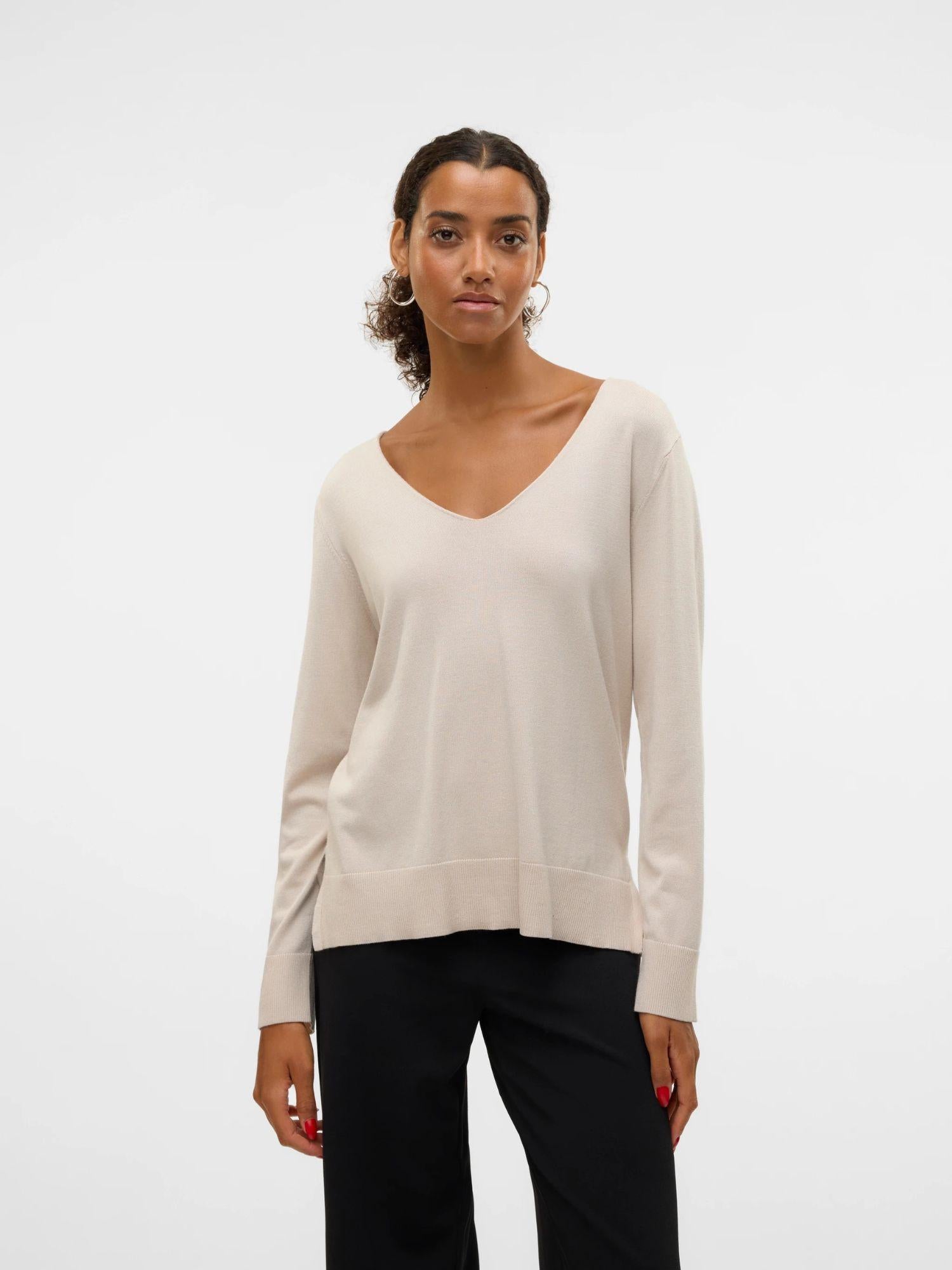 Vero Moda Maglia Donna Moonbeam VMSilje 10320451 Moonbeam VERO MODA 