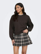 Only ONLBEST Felpa girocollo Donna Marrone Chocolate Torte 15338727 Chocolate Torte ONLY 