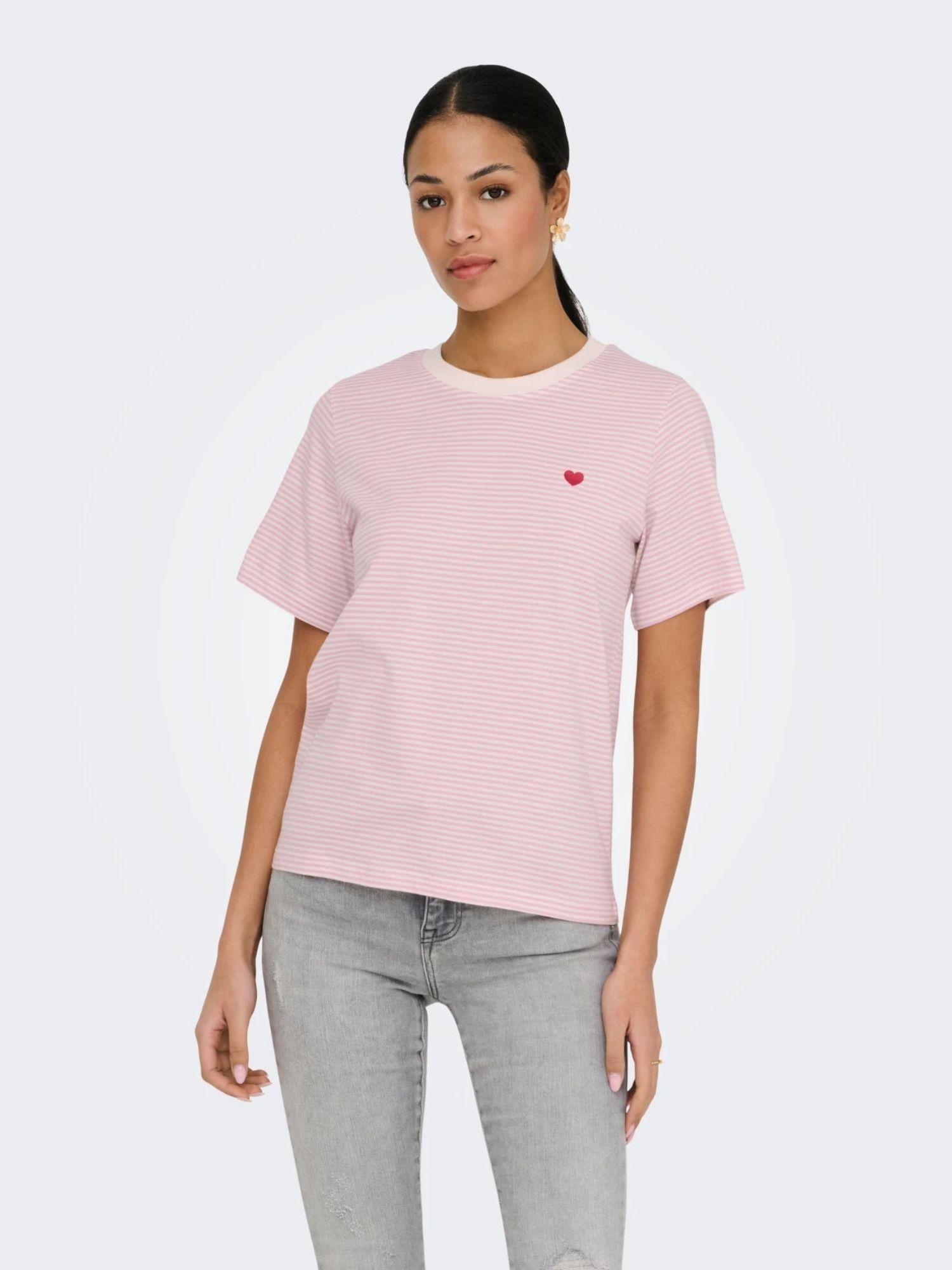 Jacqueline De Yong T-Shirt Donna Cloud Dancer Fragrant Lilac Jdylion 15298612 Cloud Dancer FRAGRANT LILAC JACQUELINE DE YONG 