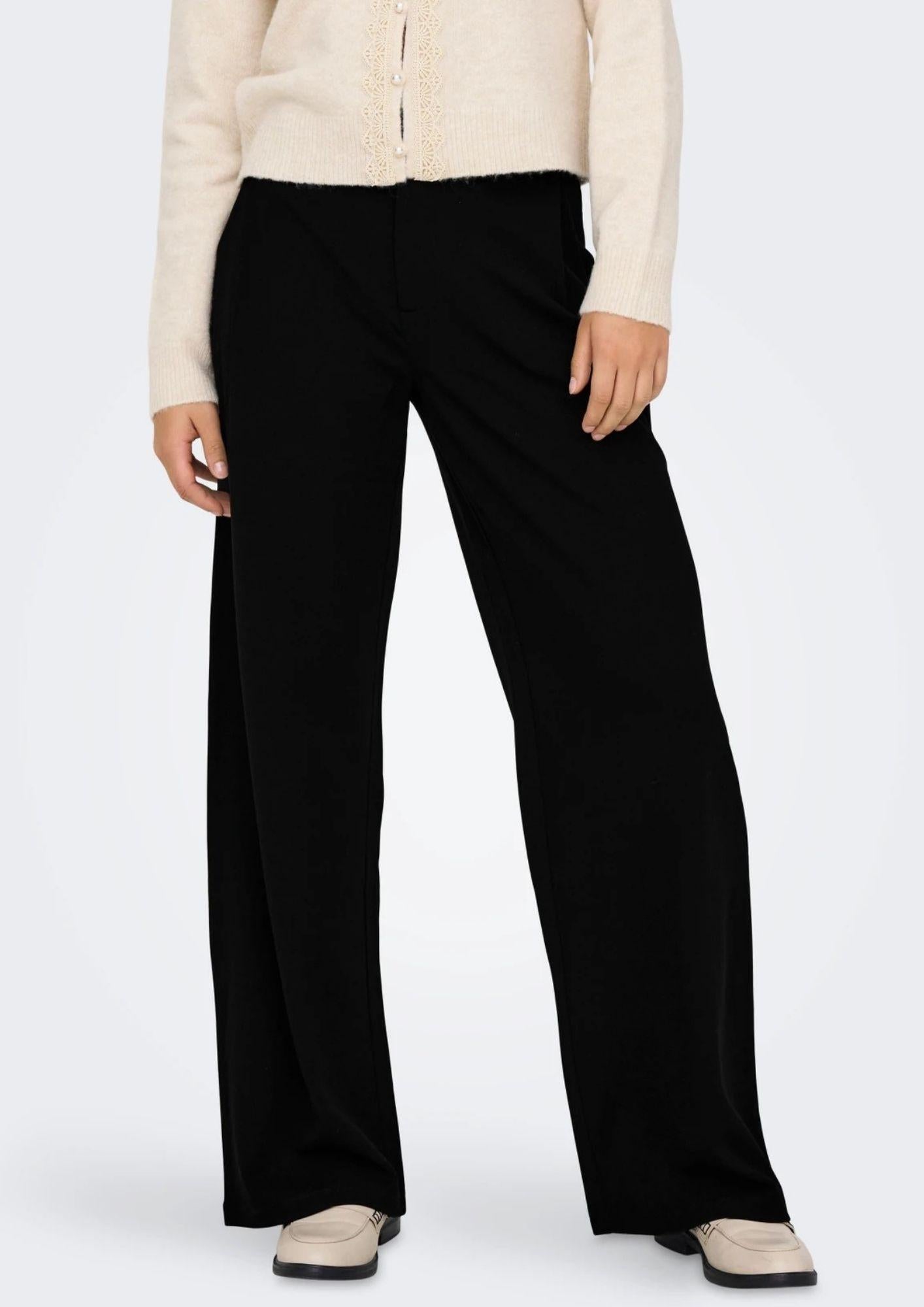 Jacqueline De Yong Pantalone Donna Geggo Nero 15330419 Black JACQUELINE DE YONG 